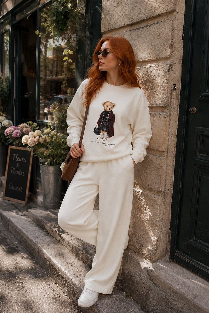 CONJUNTO MOLETOMM YOURSELF - OFF WHITE
