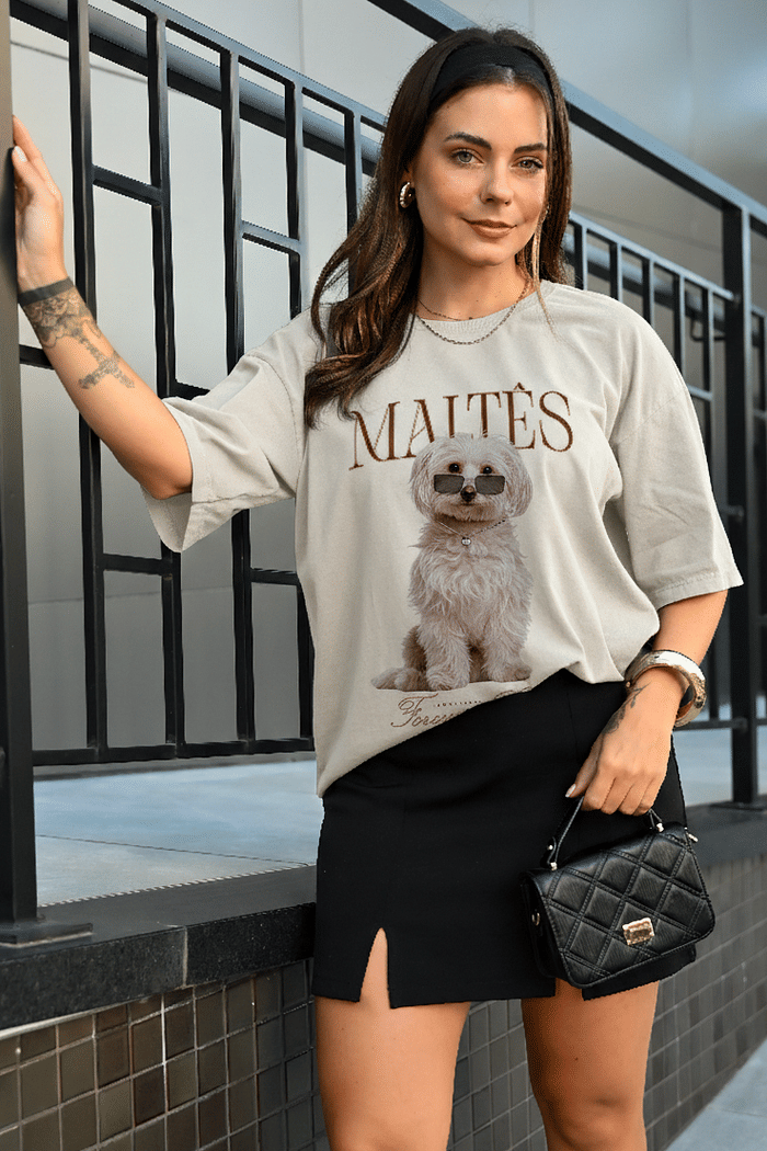 T-SHIRT MALTÊS - OFF WHITE