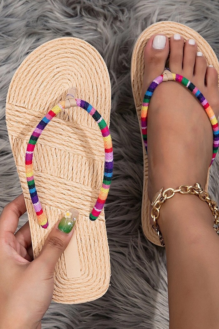 Chinelo de Dedo Arco Íris