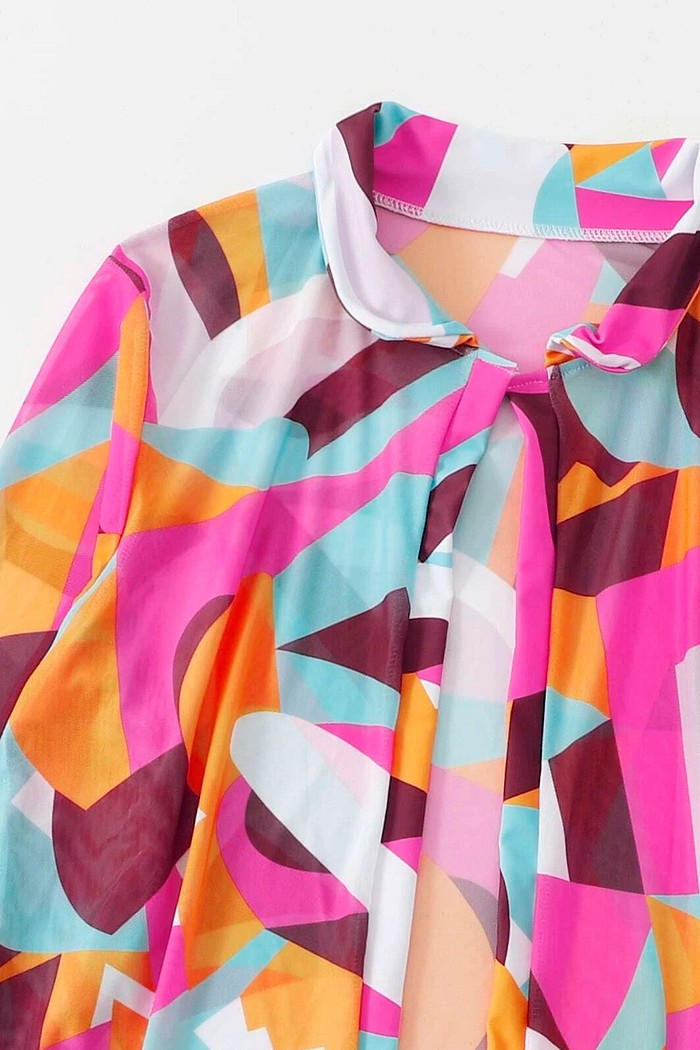 Quimono Estampada Rosa