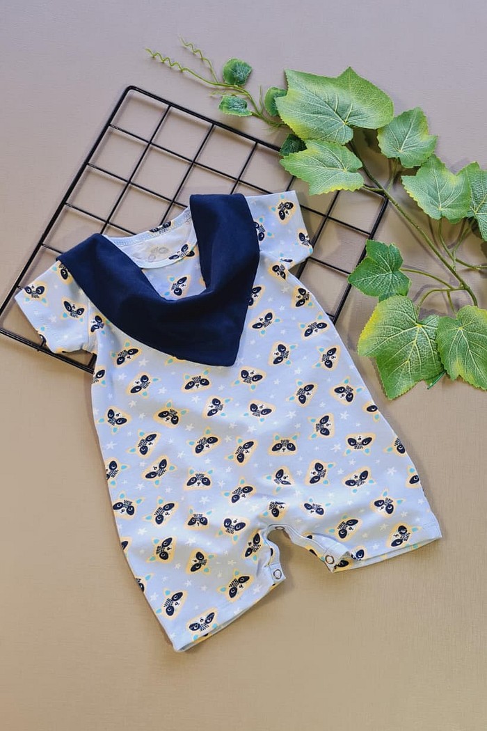 Romper Masculino + Bandana Marinho