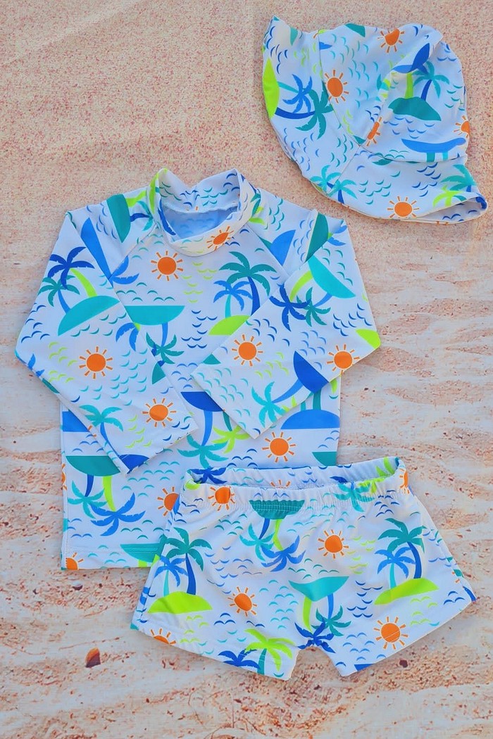 Blusa + Sunga + Chapéu