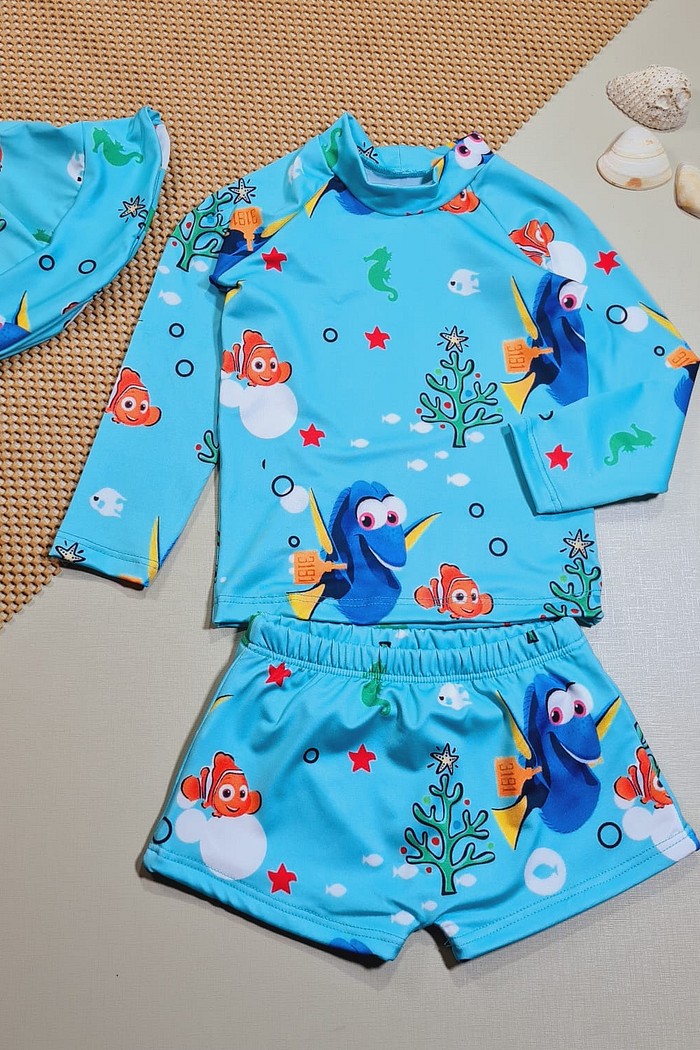 Blusa + Sunga + Chapéu