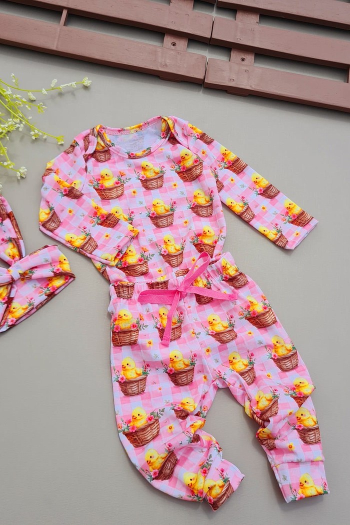 Body/ Camiseta + Calça +  Laço