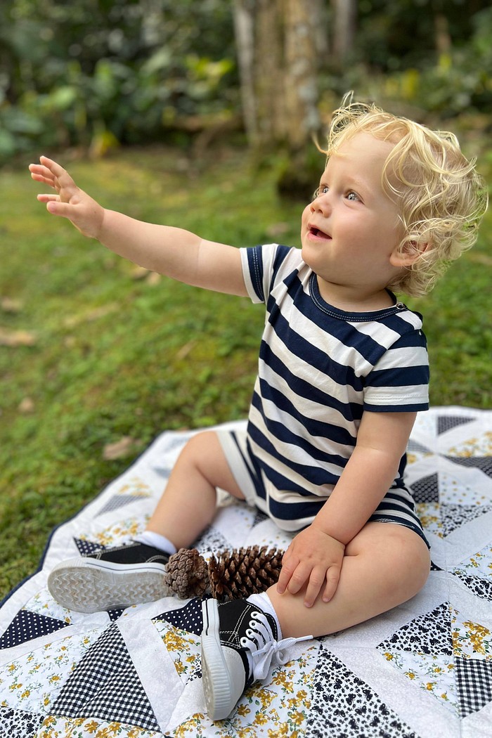 Romper Masculino + Bandana Off