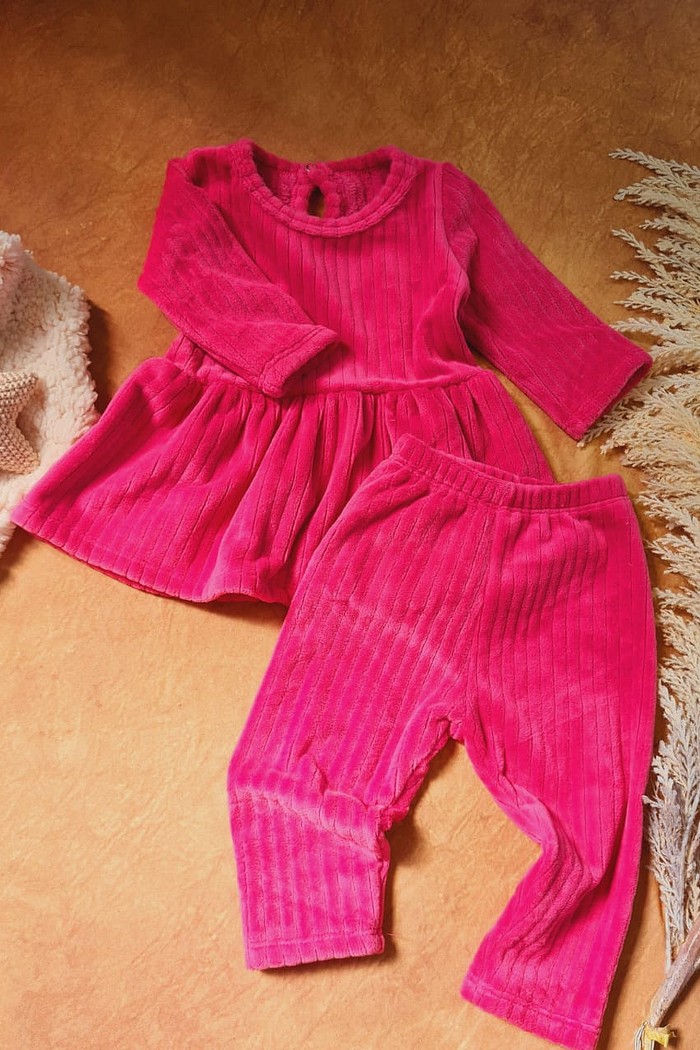 Conjunto Canelado Aveludado