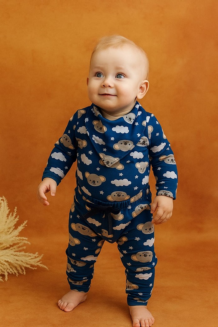 Body ML + Calça + Bandana