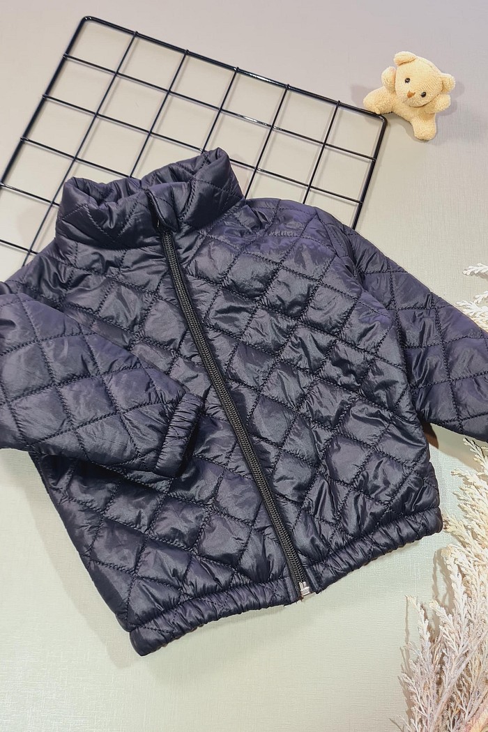 Jaqueta Puffer Peluciada Sem Capuz