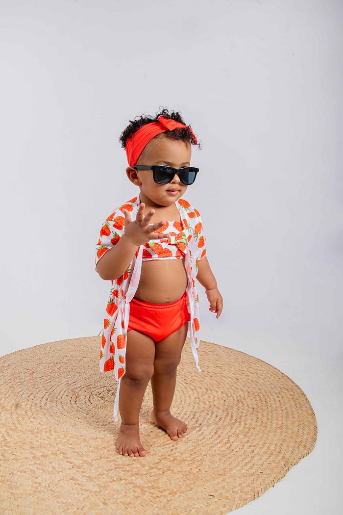 Top + Calcinha + Laço + Saída de Praia