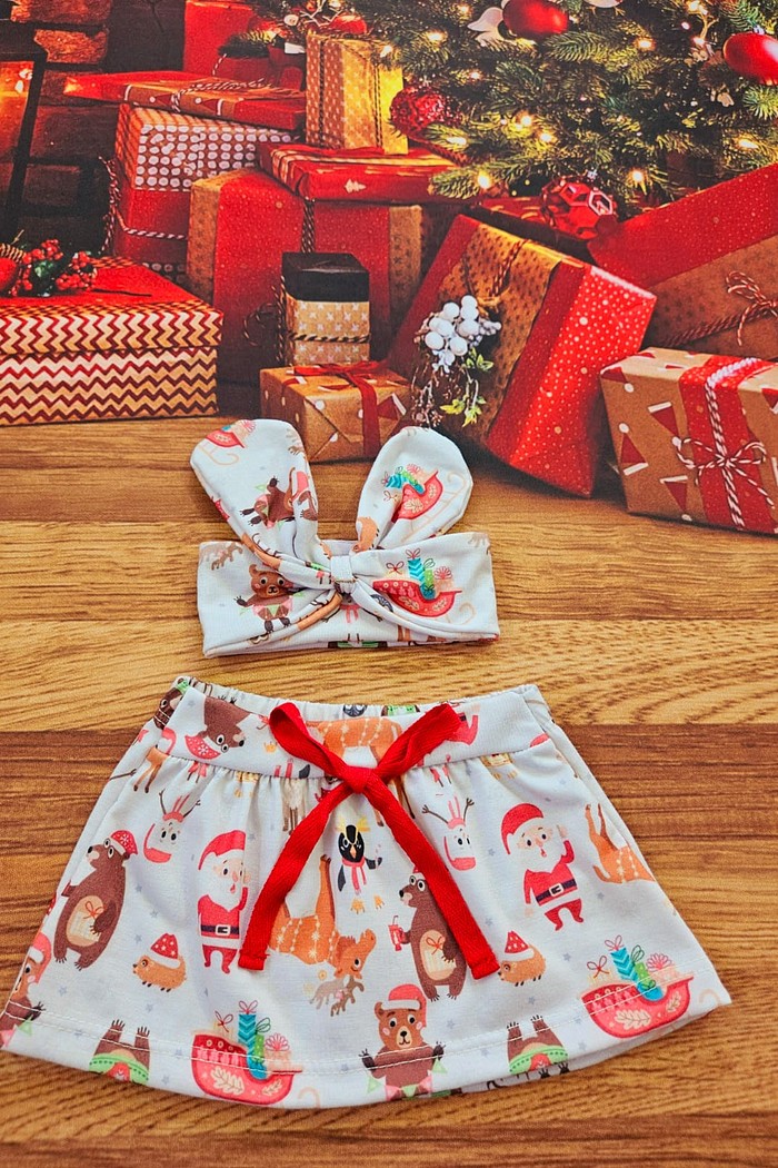 Saia + Laço Natal