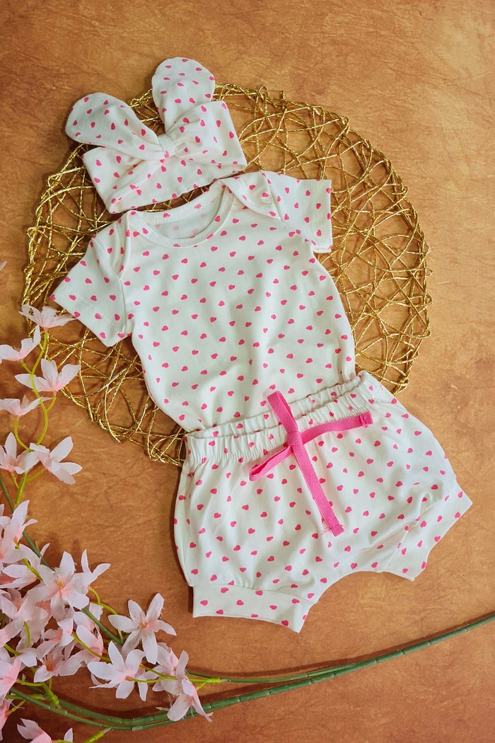 Body MC + Shorts + Laço