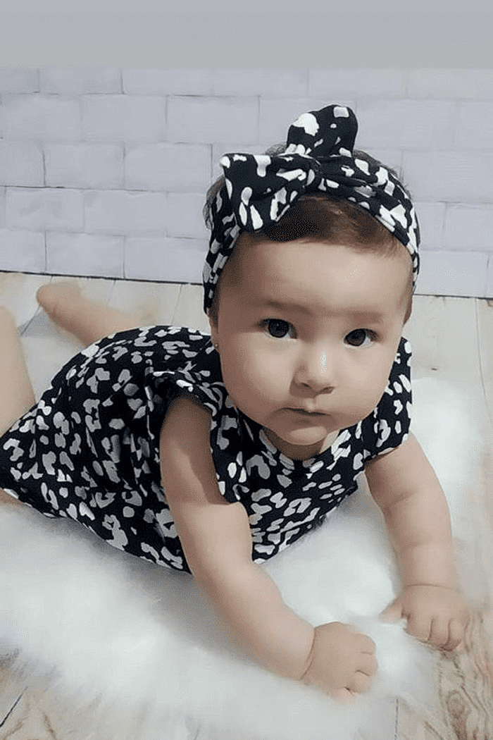 Vestido Franzido + Calcinha + Laço