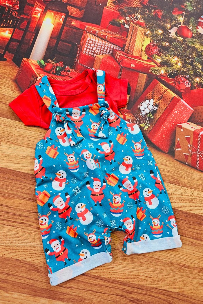 Body MC Vermelho + Jardineira