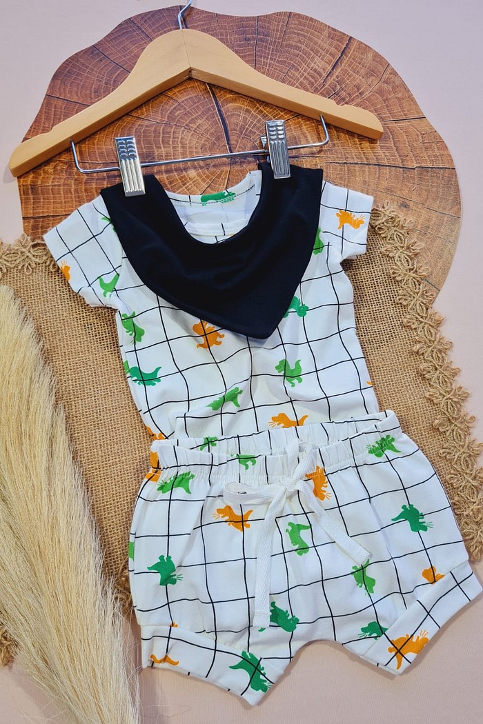 Bandana Preta + Body MC + Shorts