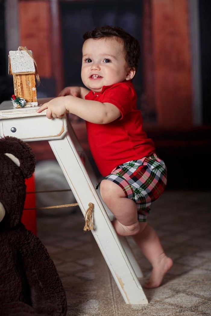 Body Polo MC Vermelha + Shorts