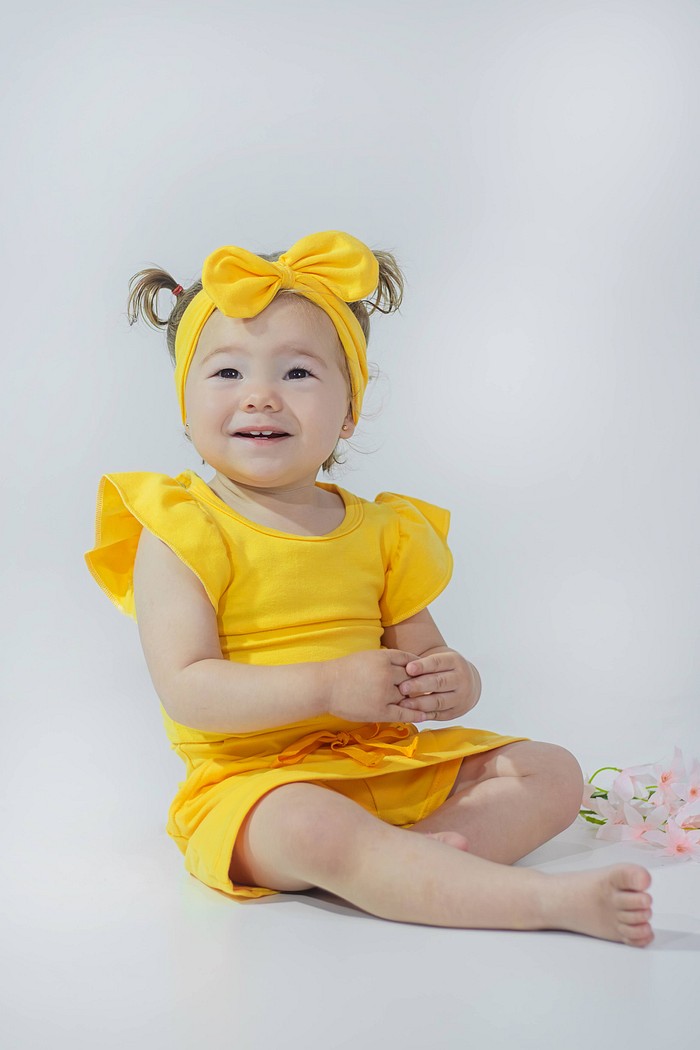 Body Frufru MC + Short Saia + Laço