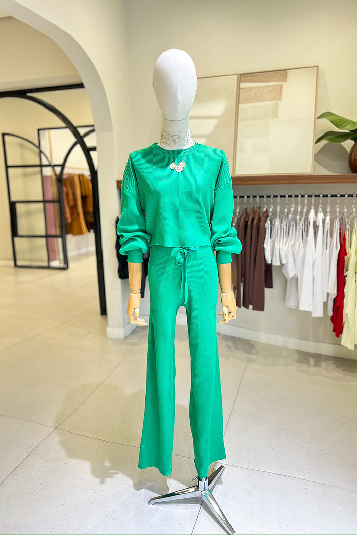 Conjunto de Retilínea Angelina Verde - Mini Moni