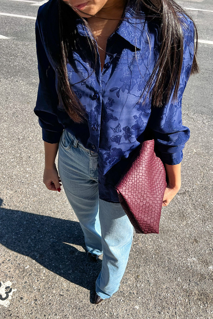 Camisa Antonella Azul - Mini Moni