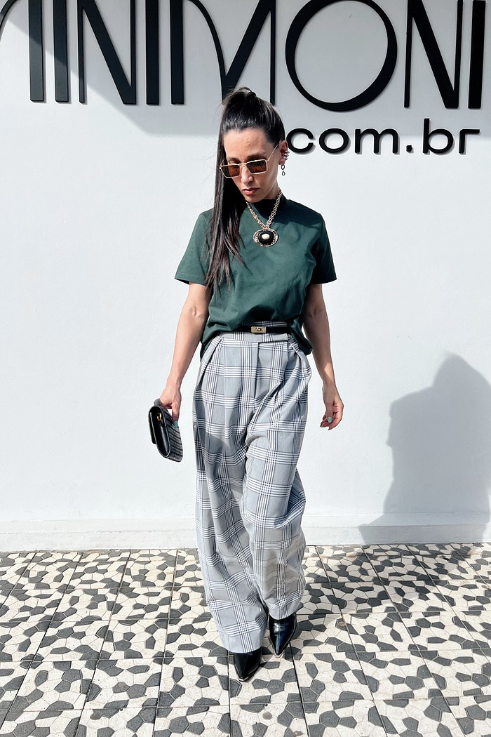 T-shirt Algodão Doce Verde - Mini Moni