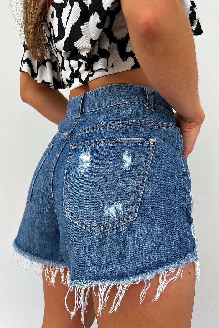 Shorts Luisa Jeans Denim Destroyed