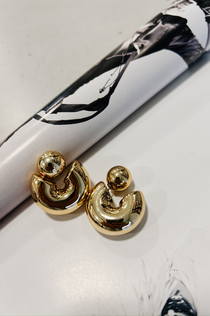 Brinco Argola com Bola - Mini Moni