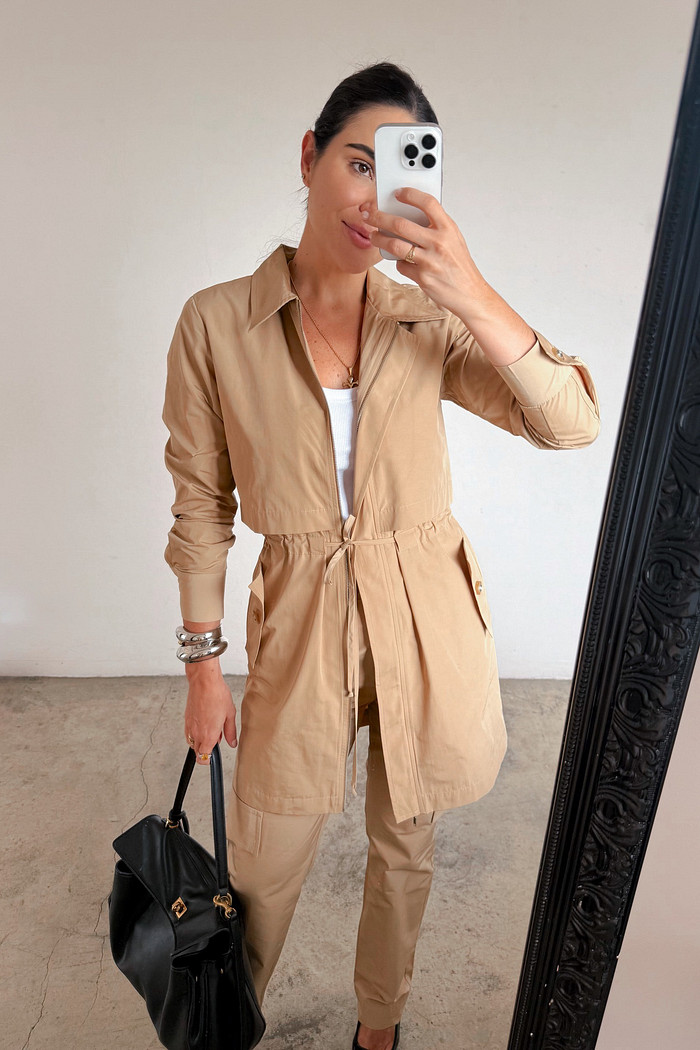 Maxi Jaqueta Utilitário Sienna Caramelo - Mini Moni