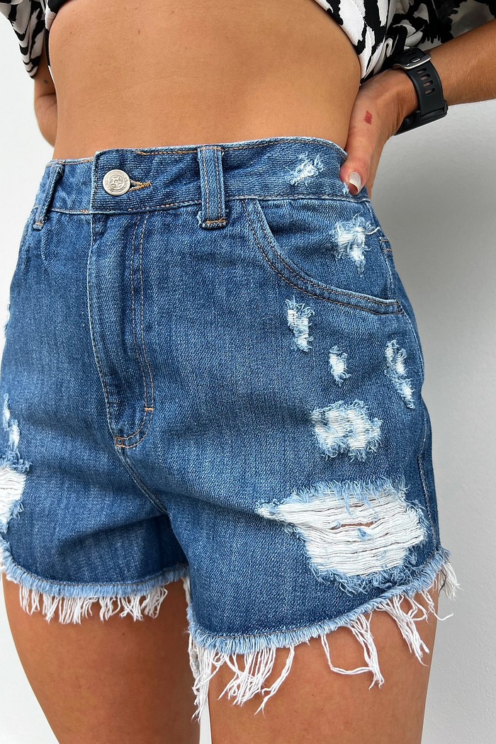 Shorts Luisa Jeans Denim Destroyed