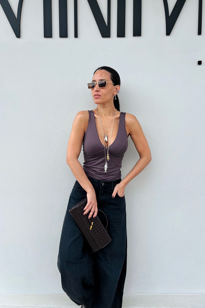 Blusa  Cinza  Eulália  - MiniMoni