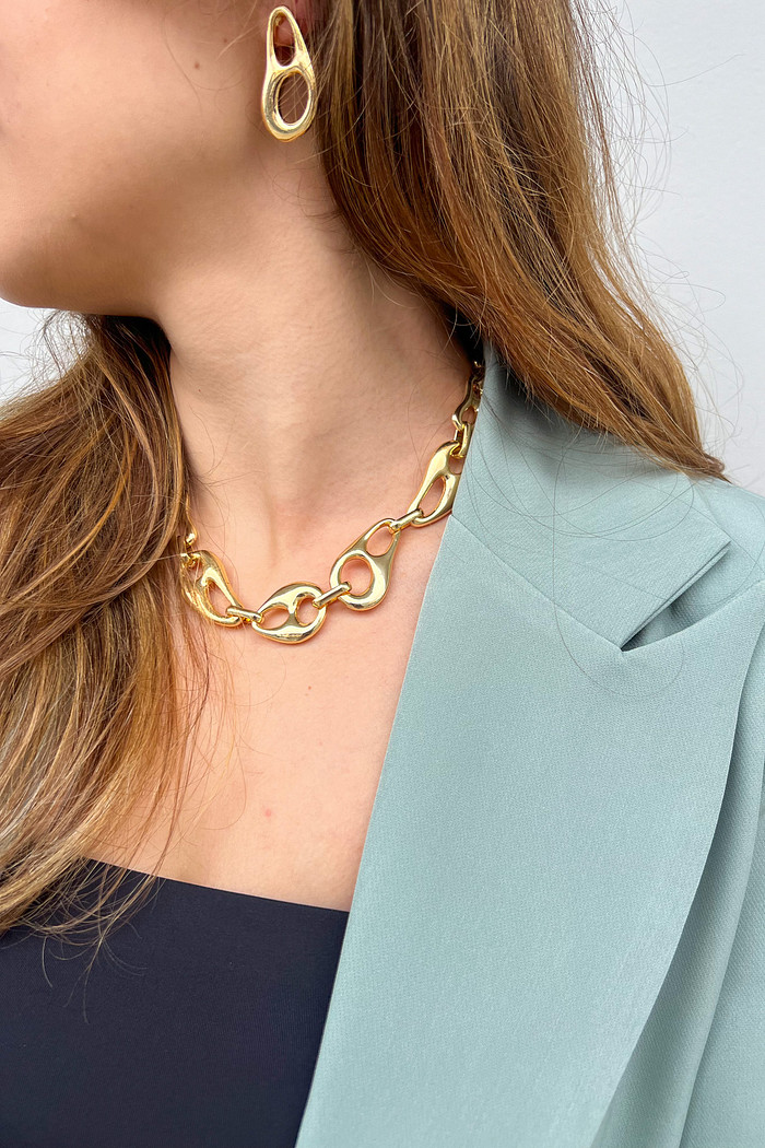 Conjunto Colar e Brinco Lacre - Mini Moni