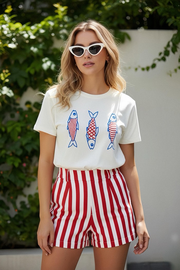 T-Shirt Três Sardinhas - MiniMoni