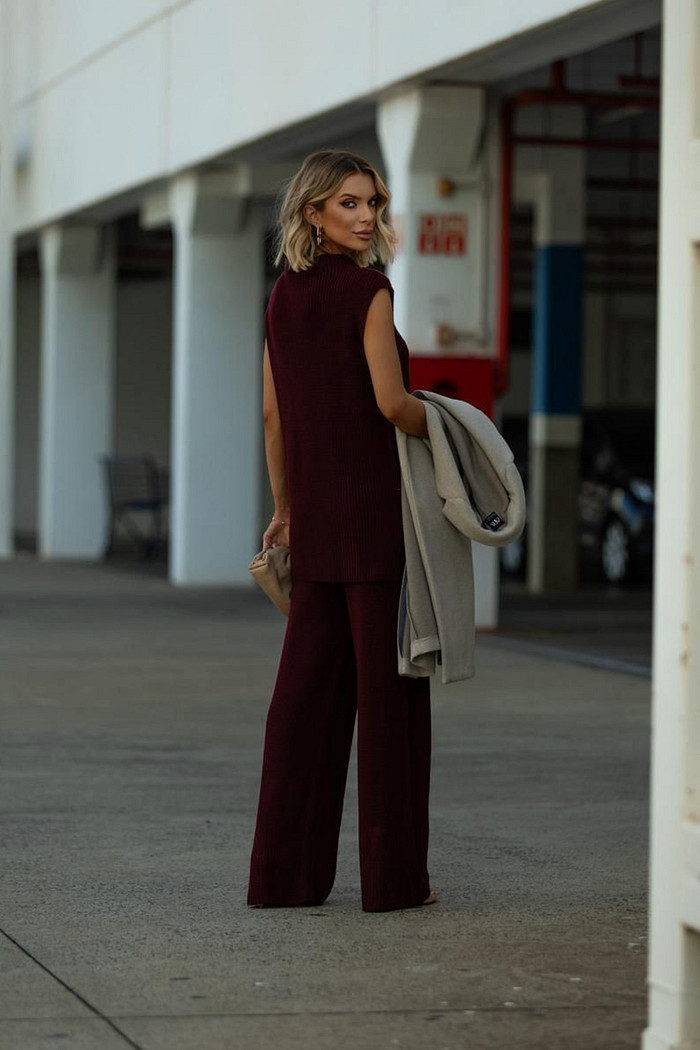 Conjunto Blusa e Calça Vermelho Maite - Mini Moni