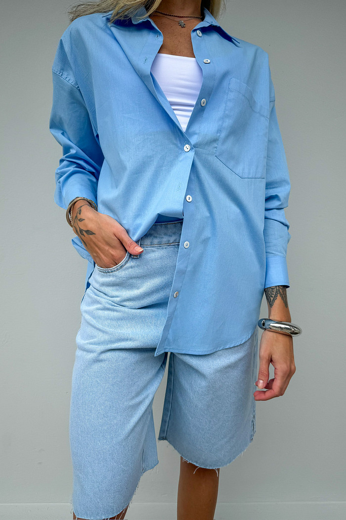 Bermuda Denim Clara Feminina Flora - Mini Moni