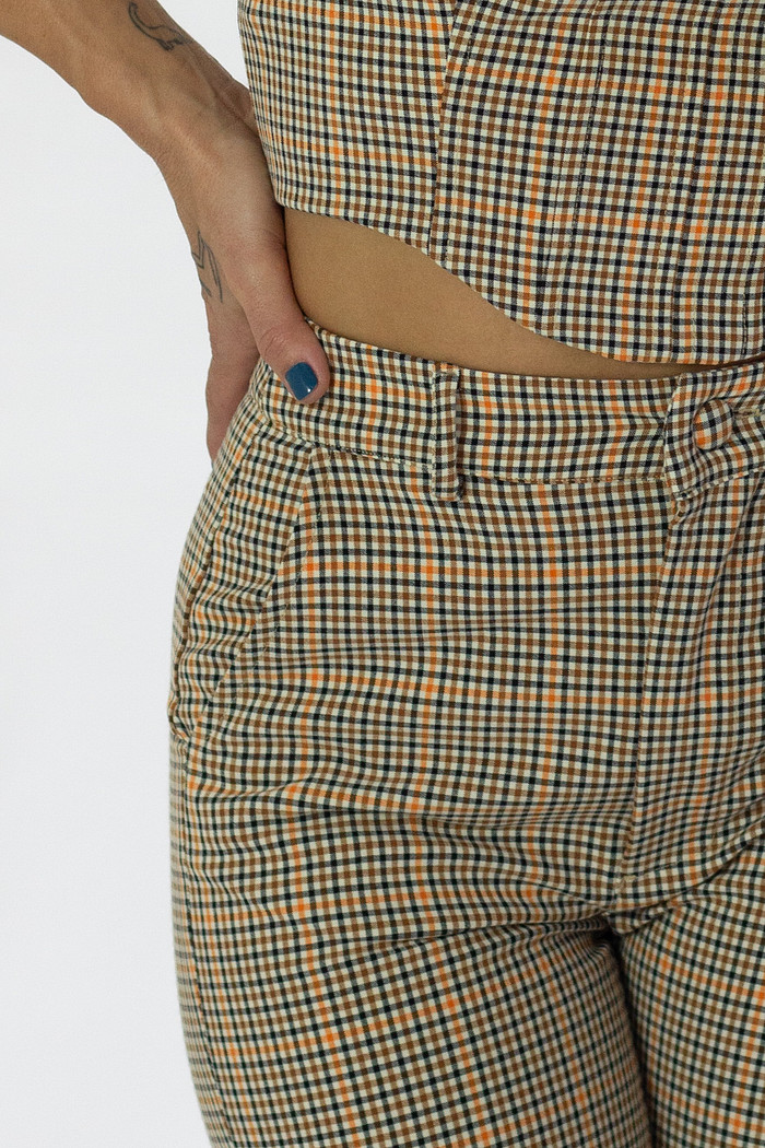 Calça de Alfaiataria Xadrez Caroline - Mini Moni