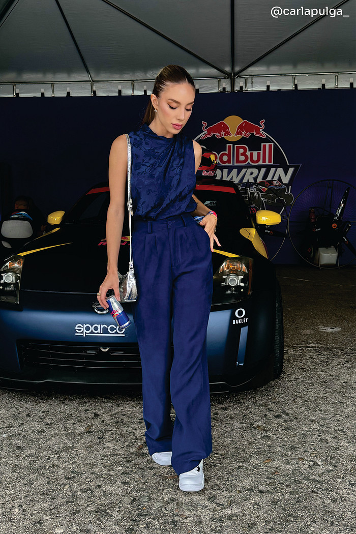 Calça de Alfaiataria Violeta Azul - Mini Moni