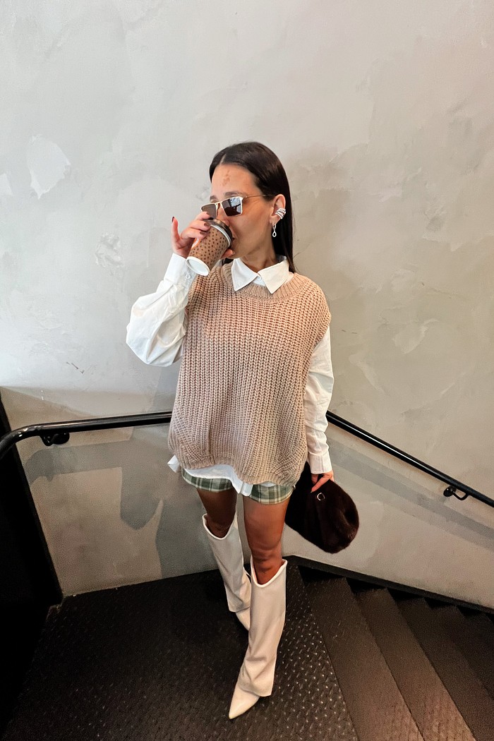 Colete Lã Cacau Gemma - MiniMoni