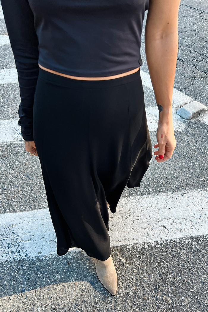 Saia Midi Cinderela Preta - Mini Moni