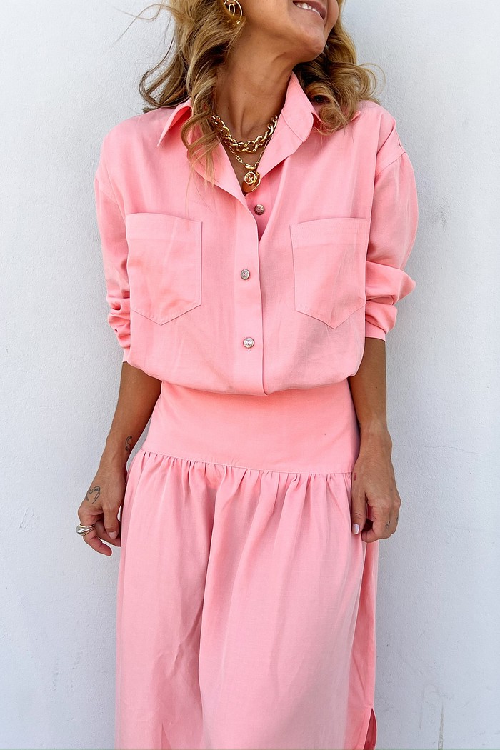 Maxi Camisa Goiaba Carlotta - MiniMoni