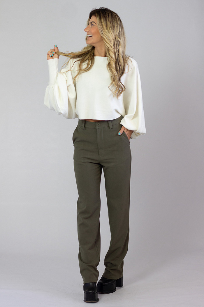 Blusão Modal Monique Off-White - Mini Moni