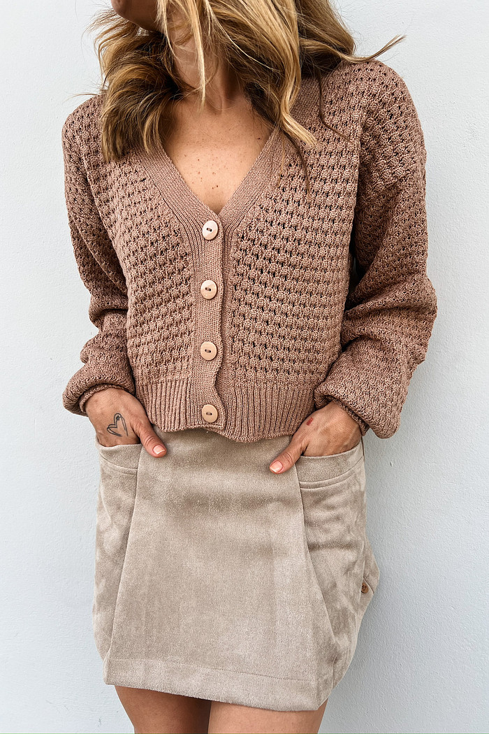 Casaqueto Favo Café Gelado - Mini Moni