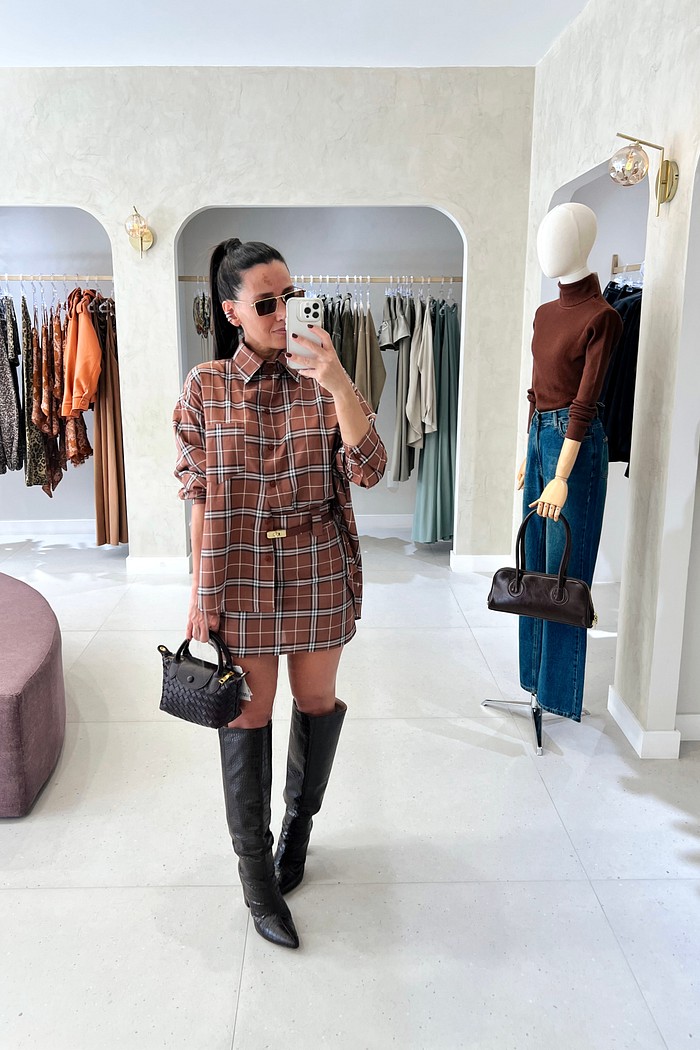 Camisa Xadrex  Burberry  Sienna - MiniMoni