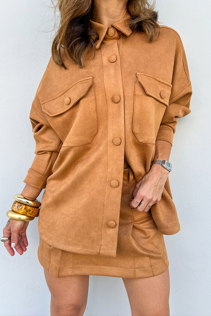 Maxi Camisa Yara Caramelo - Mini Moni