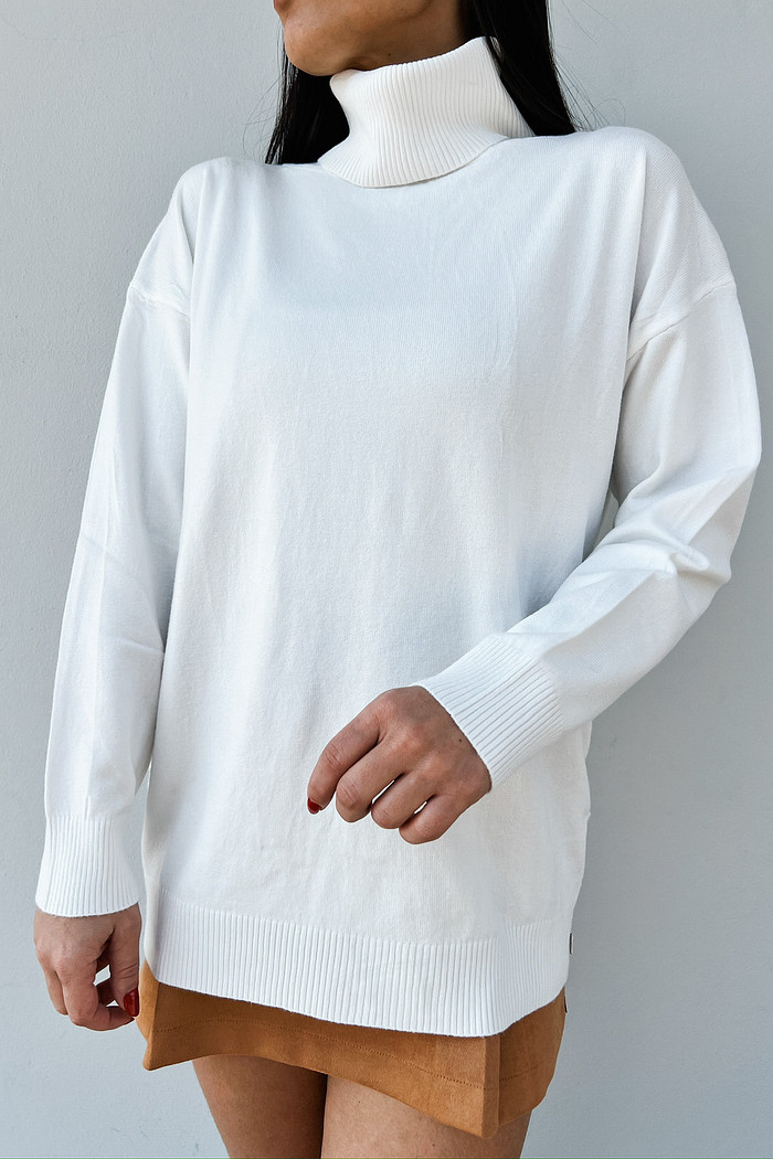 Blusa Itália de Retilínea Branca - Mini Moni