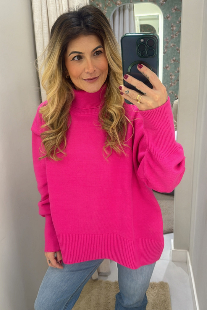 Tricô Rosa Bubbaloo - Mini Moni