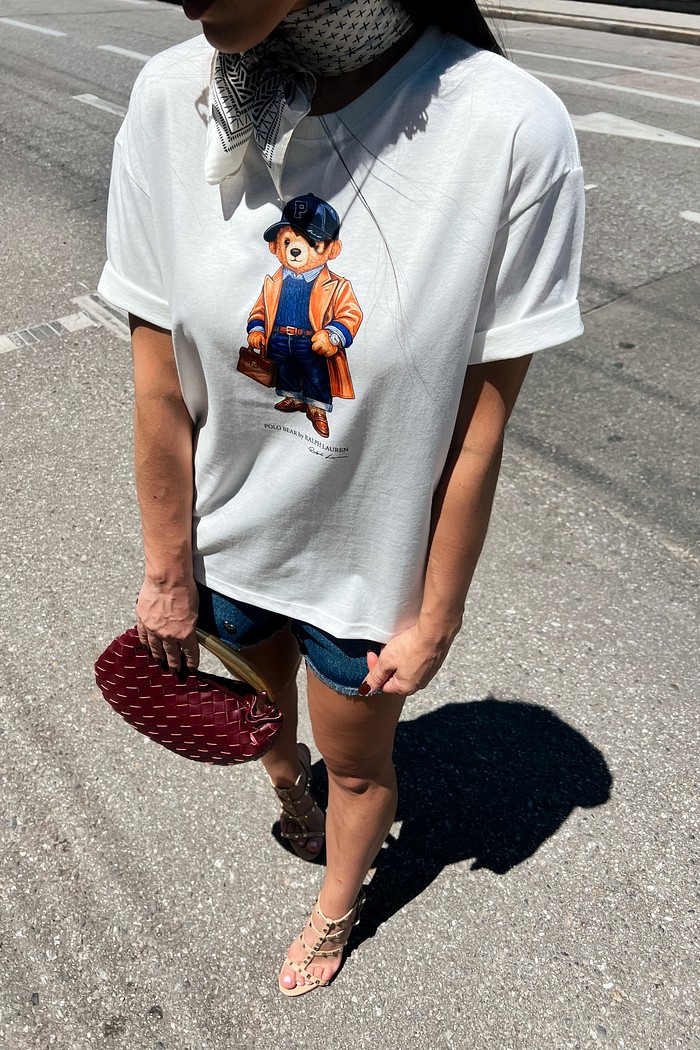 T-shirt Polo Bear Caramelo - MiniMoni