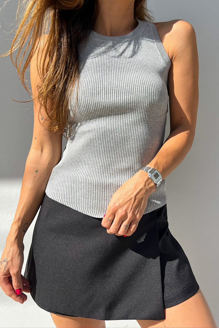 Regata de Linha Poli Cinza - Mini Moni