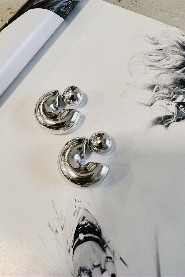 Brinco Argola com Bola - Mini Moni