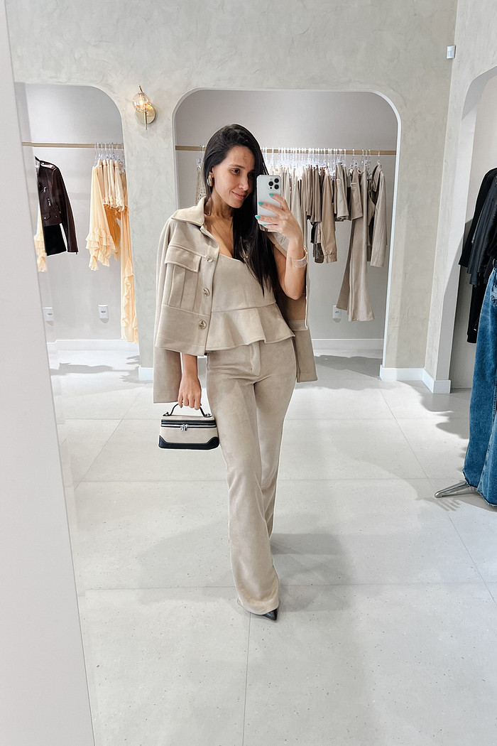 Calça de Suede Fendi Serena - Mini Moni