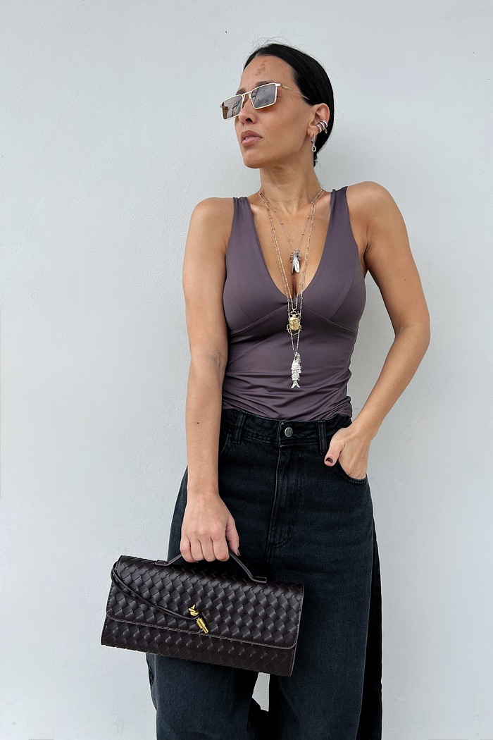 Blusa  Cinza  Eulália  - MiniMoni