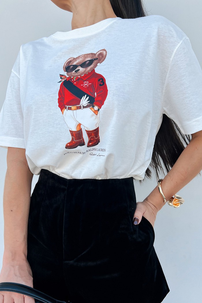 T-shirt Polo Bear Vermelha - MiniMoni 