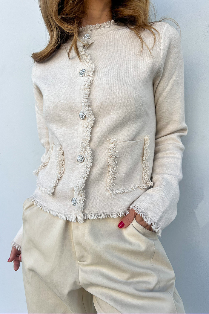 Casaqueto Gabrielle Areia - Mini Moni